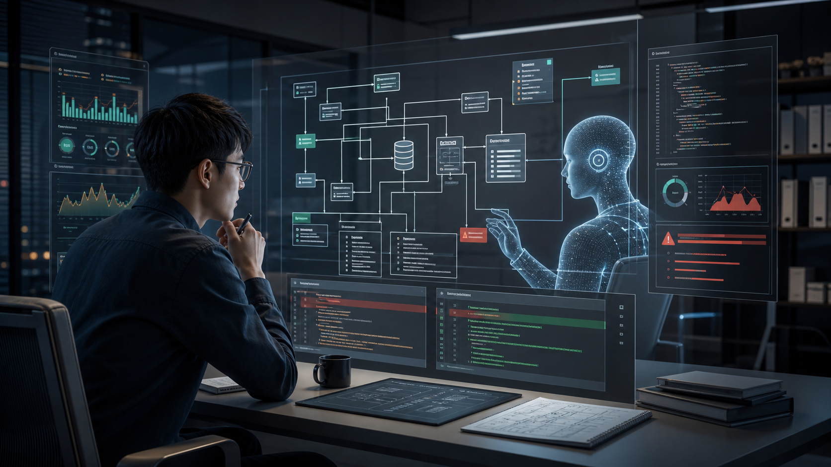 AI 编程能力边界示意图